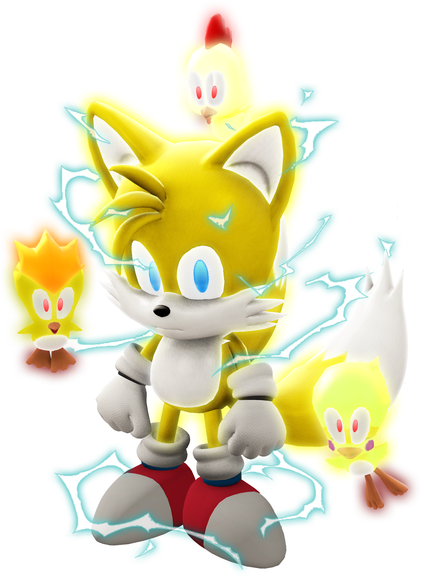 Super Tails Png (1395x1907)