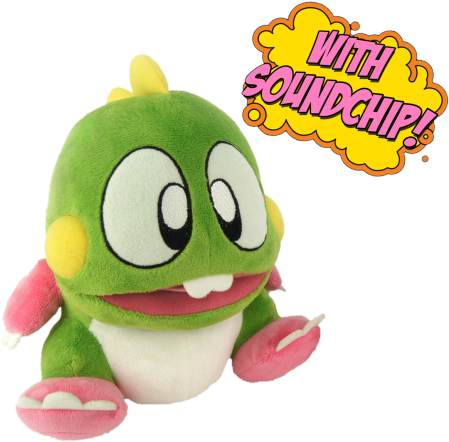 Bub Plush - Bubble Bobble Plush Figure With Sound Bub 22 Cm (455x455)
