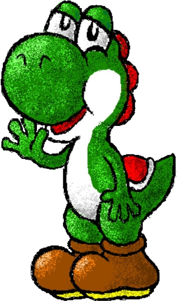 Yoshi By Sergeant16bit - The Painter's Playground (673x1022)