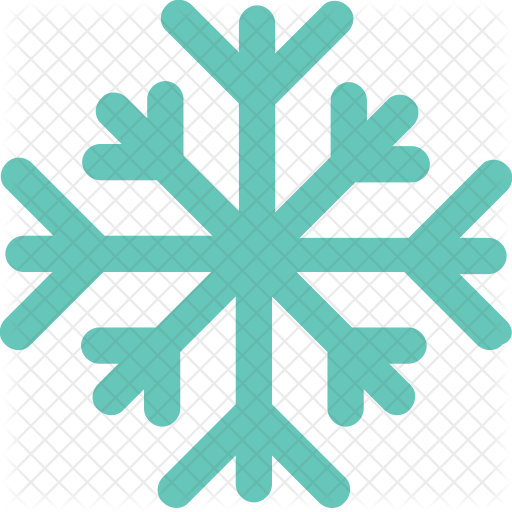 Snowflake Icon - Cooling Icon With Transparent Background (512x512)