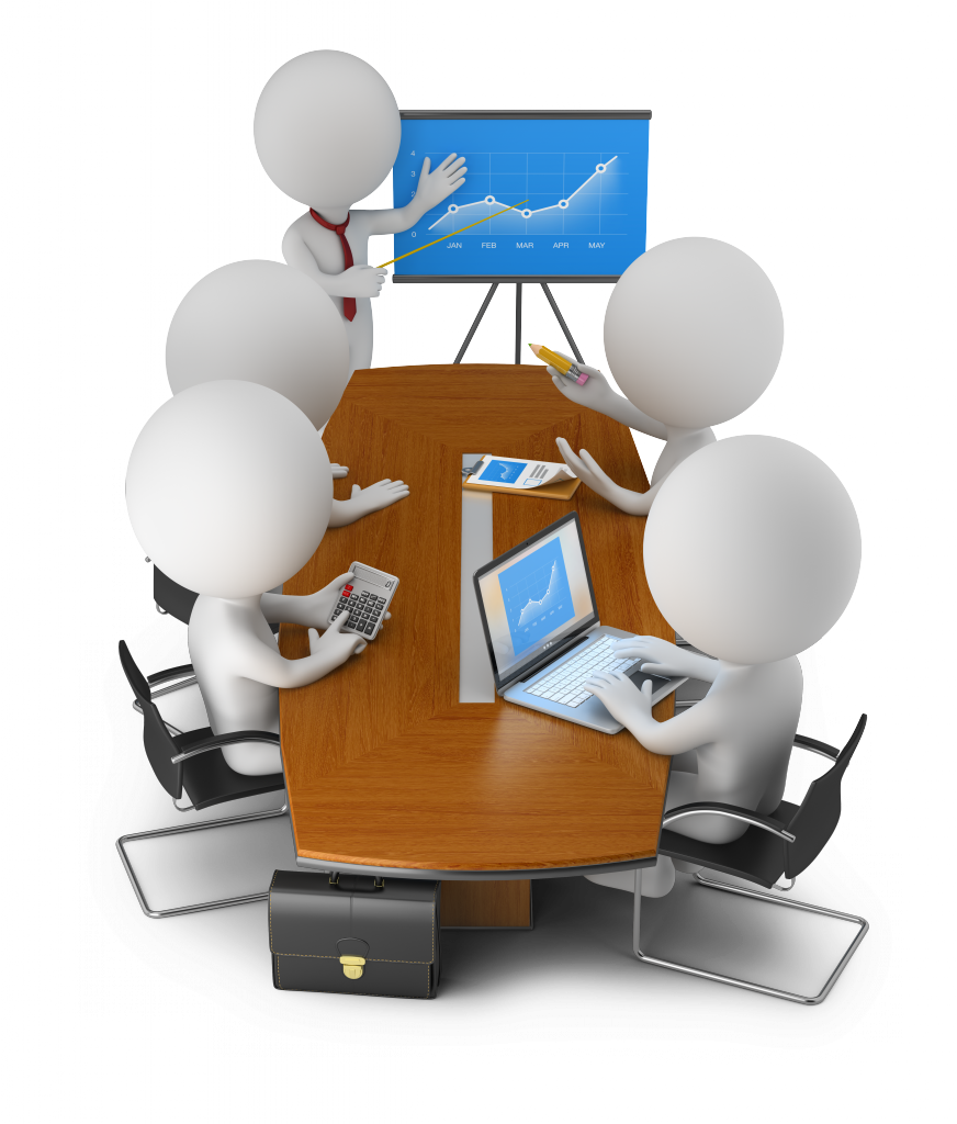Conference Meeting Small People - Meeting Icon 3d Png (872x1024)