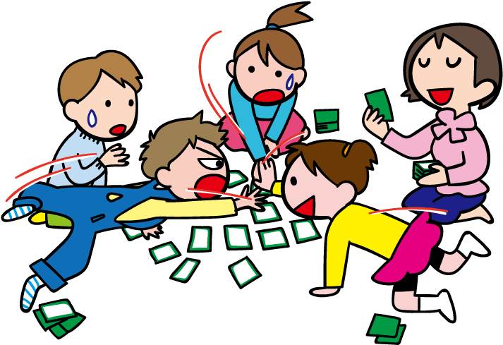 Hyakunin Isshu Karuta New Year Card Clip Art - Cartoon (729x501)