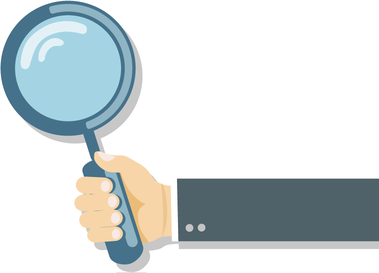 Leveraging Either Relativity Or The One Platform - Hand With Magnifier Glass Png (765x550)
