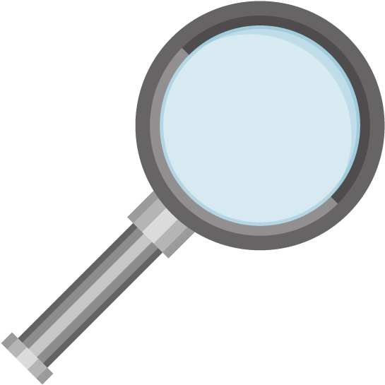 Pin Magnifying Glass Clipart Free - Advertising (552x552)