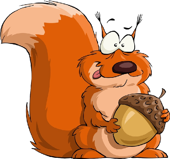 Flying Squirrel Clipart Animated - Cartoon Squirrel Clip Art Free (600x600)