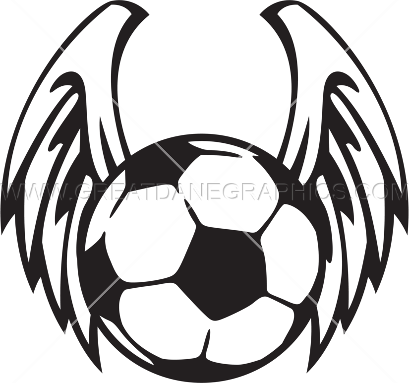 Bird Winged Soccer Ball Png (825x772)
