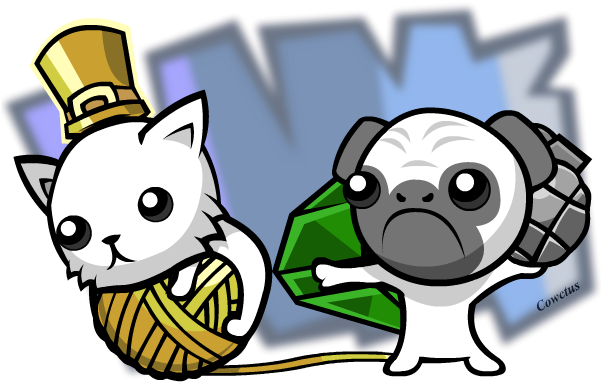Battleblock Theater Cat And Dogs By Cowctus - Battleblock Theater Cat Head (600x400)