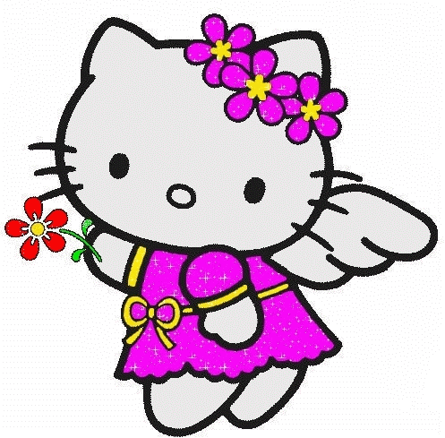 Hello Clipart Giv - Hello Kitty Clipart Png (497x489)