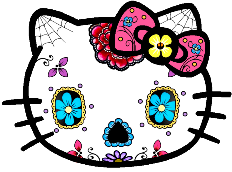 Hello Kitty Sugar Skull - Hello Kitty Sugar Skull (800x674)