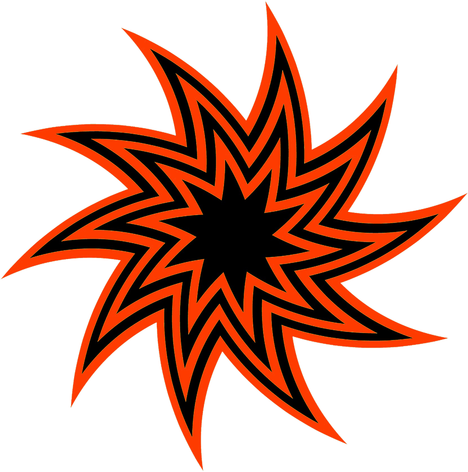 Red Swirl Star Clipart - Vector Graphics (1063x1063)