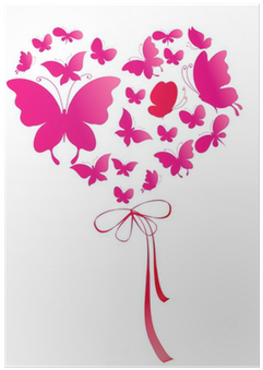 Wall Sticker Hart And Buterfly (400x400)