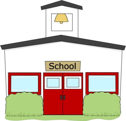 In The School Library - School Clipart No Background (444x428)