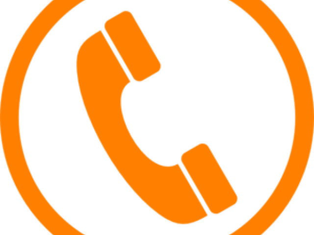 Phone Clipart Orange - Vector Telephone Icon (640x480)