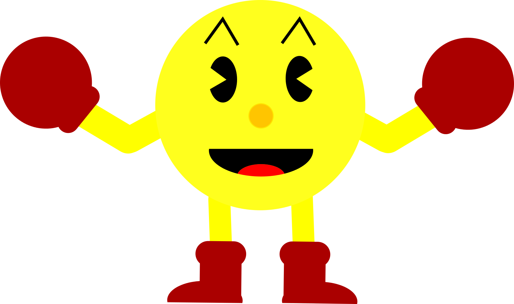 My Rendition Of Pac-man In Inkscape - Smiley (1702x1006)