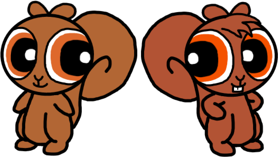 Powerpuff Squirrels By Supermurrio - Cartoon (976x598)
