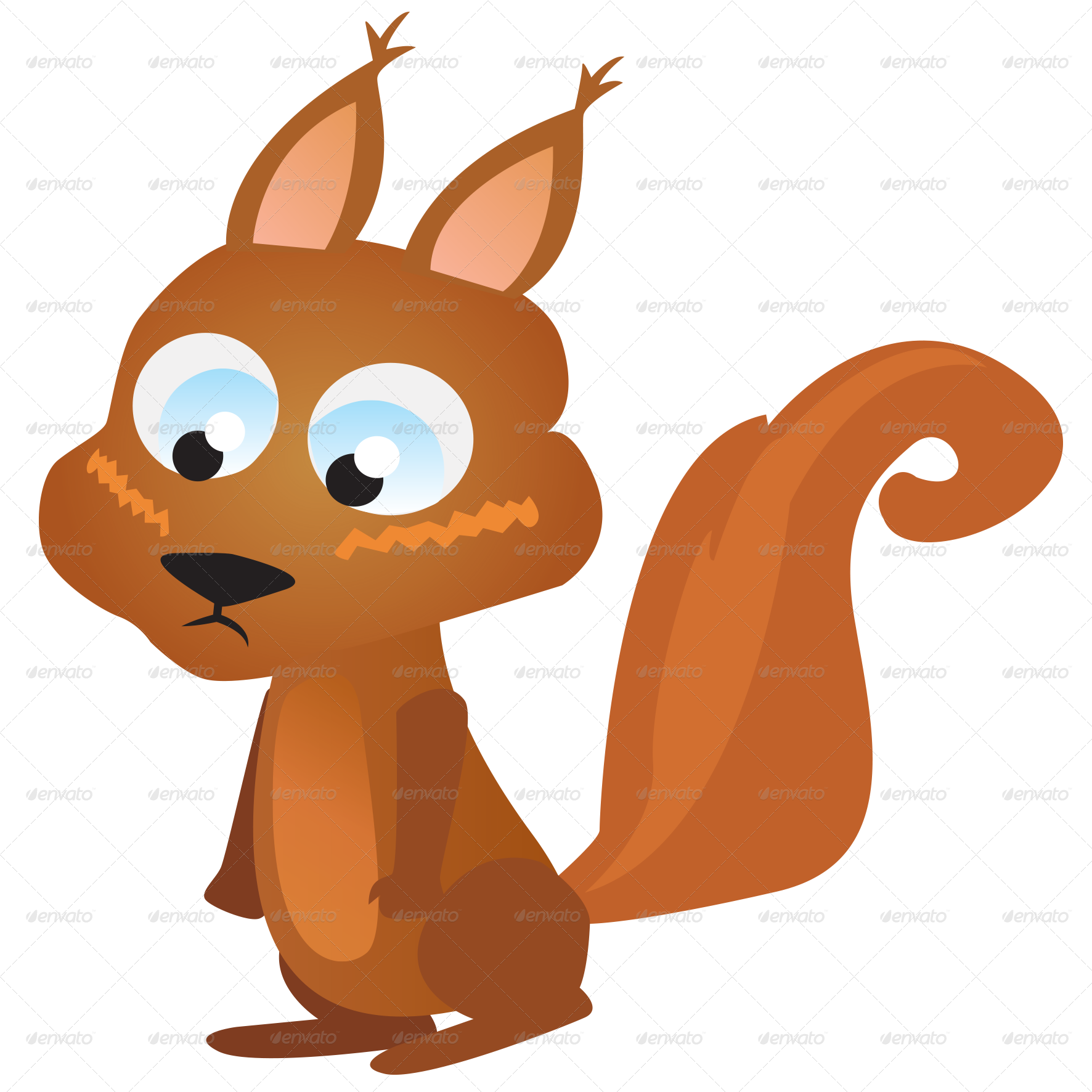 Baby Squirrels - Cartoon (1772x1772)