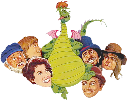 Pete's Dragon Clipart - Pete's Dragon Movie Poster Print (27 X 40) (465x379)