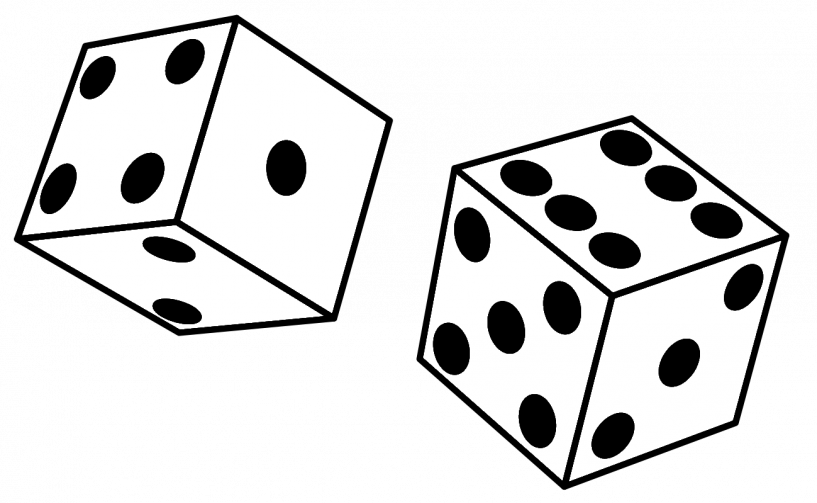Black And White Dice (817x503)