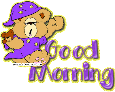 Yawn Bear Picture - Good Morning Tired Gif (399x318)