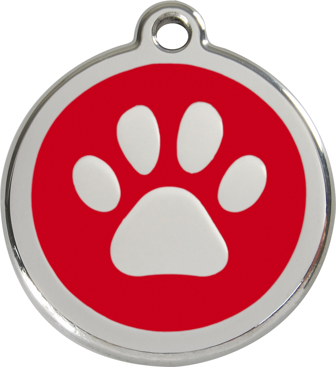 Paw Clipart Dog Collar - Red Dingo Paw Print Cat Id Tag - Brown (1500x1500)
