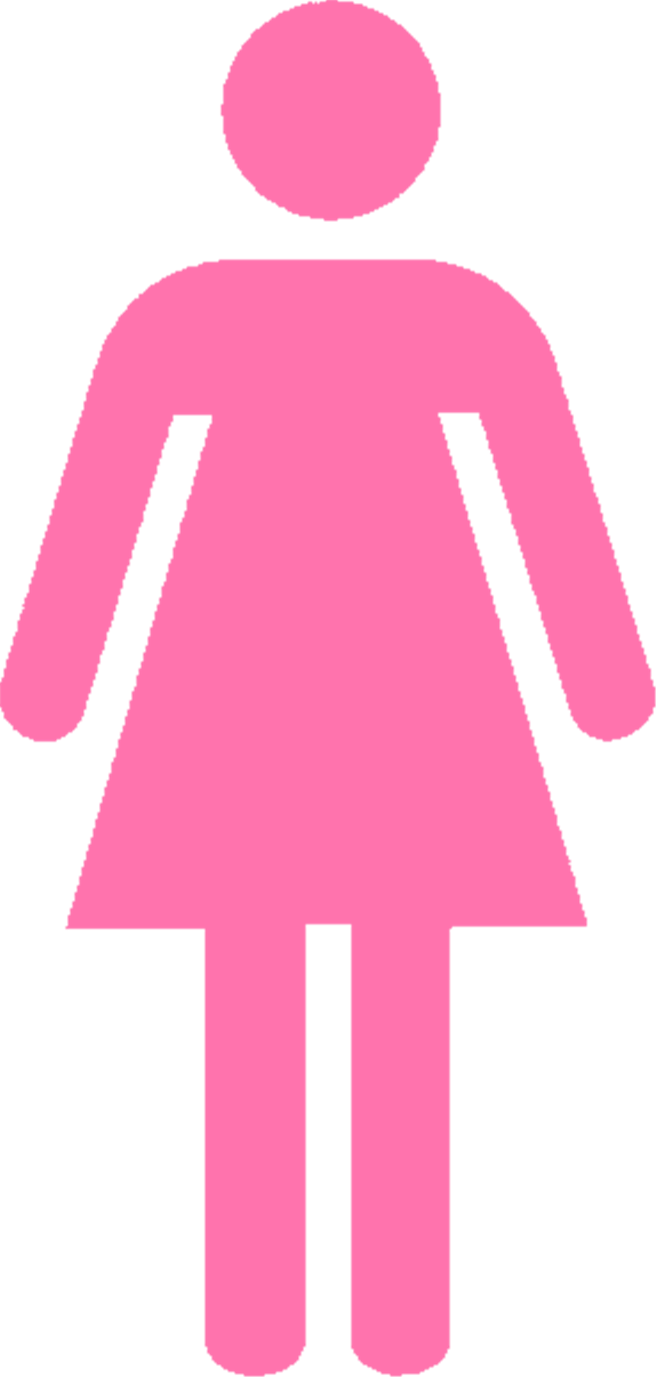 Excellent Ideas Female Bathroom Sign 7 Ladies Restroom - Girl Bathroom Sign Transparent (656x1377)