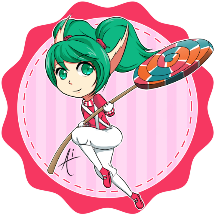 Lollipop Poppy By Aichanwakawaiidesu - Cartoon (875x913)