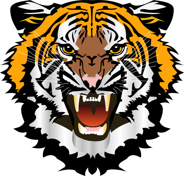 10660 Tiger Face Clipart Tiger Face Clipart - Tiger Face Png File (600x574)