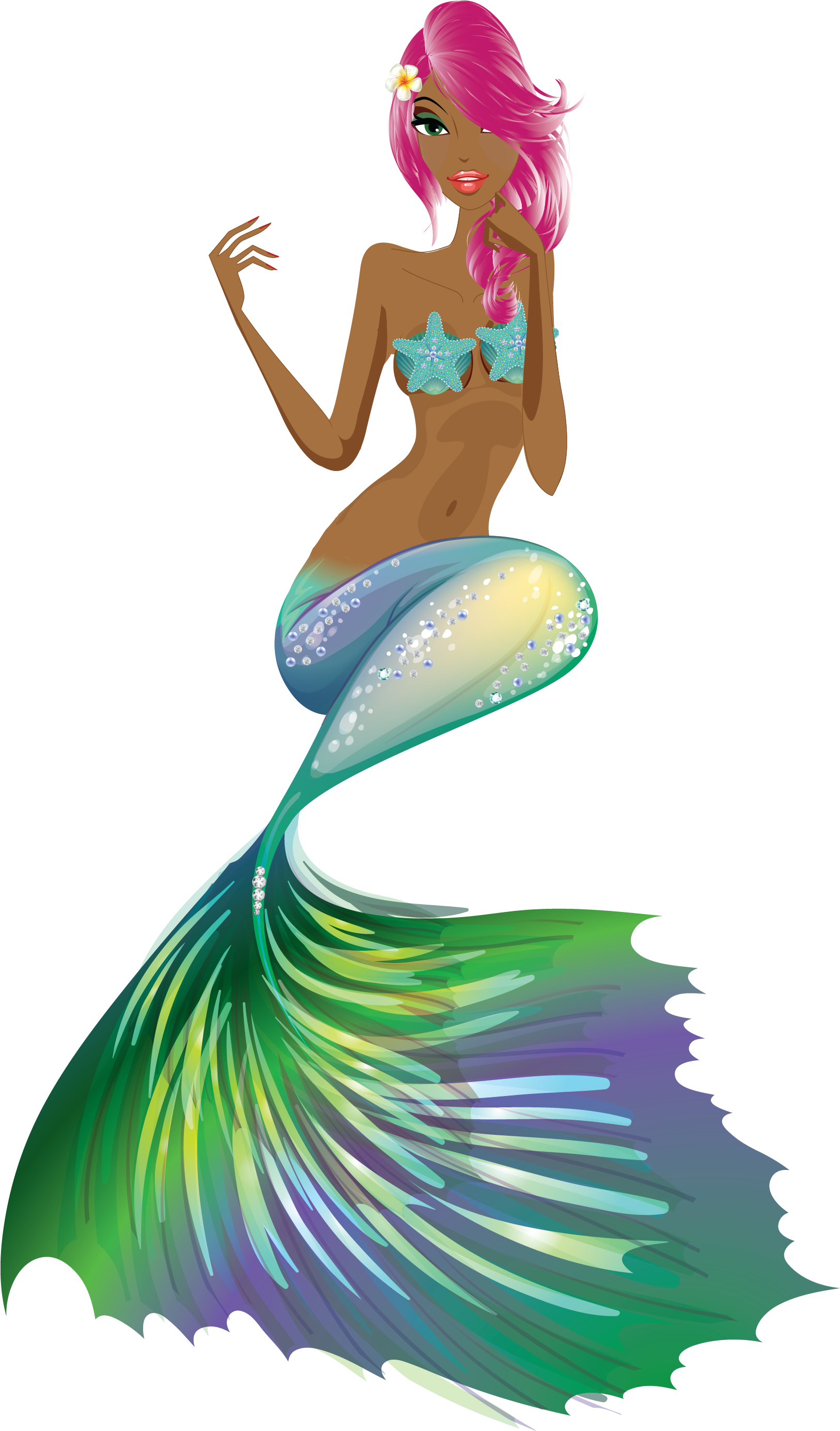 Mermaid ,freebies , Free, Clip Art, Love , Heart, Love - Sticker (1800x3000)