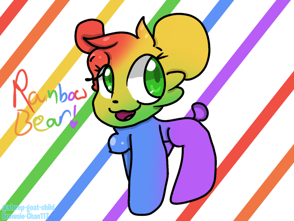 Lps Rainbow Bear By Brownie-chan117 - Comics (1024x768)