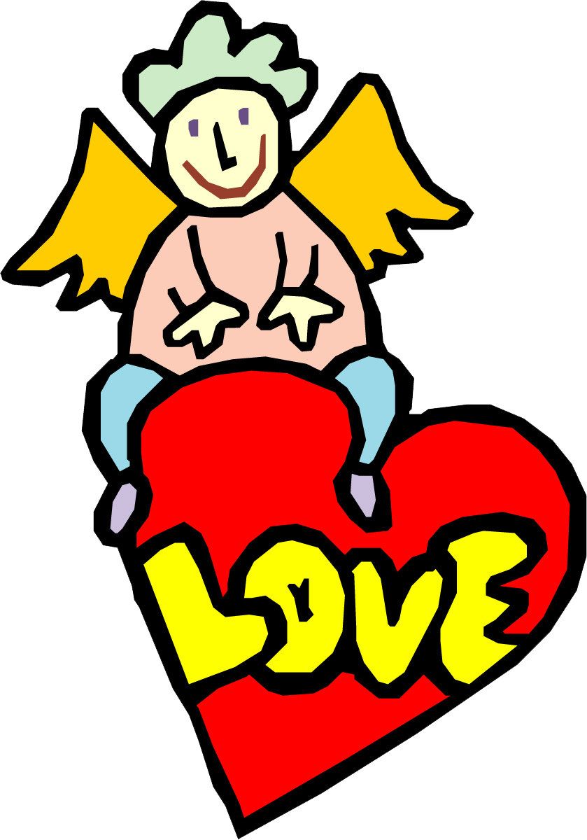Love Cupid Angel Clip Art - Love Angel (839x1200)