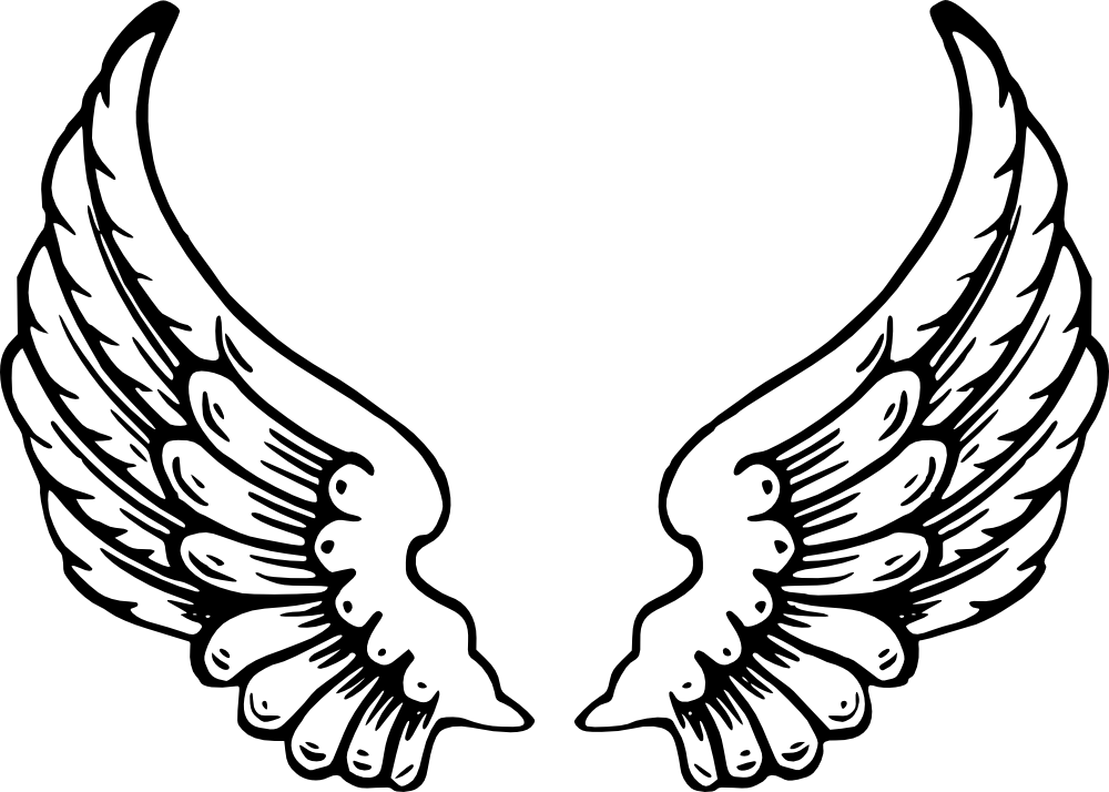 Clip Art Details - Angel Wings (1280x914)