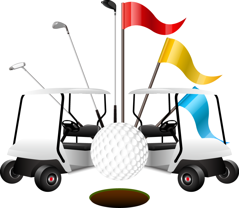 Car Golf - Vector Golf - Golf (1020x887)