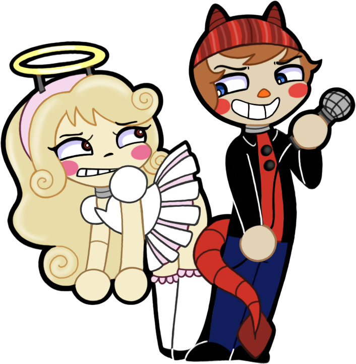 Five Nights At Freddy's 2 Angel Devil Clip Art - Cartoon (706x722)