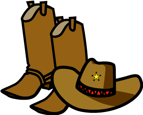 Publicat De Eu Ciresica La - Cow Boy Boots Clip Art (588x475)