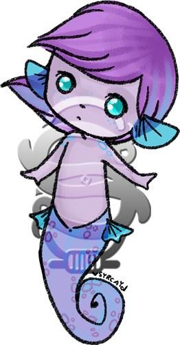 Seahorse Mer [ Closed ] By Syrcaid - Cartoon (262x500)