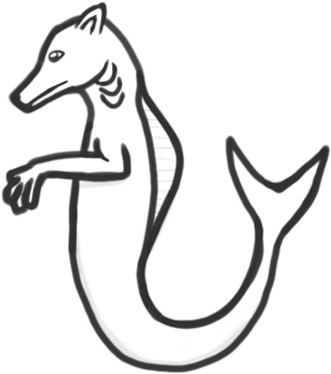 Free Sea Dog Lineart By Ara Adopts - Line Art (1193x669)