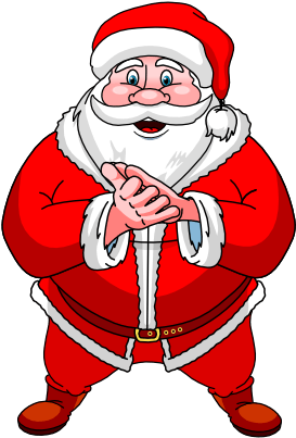 Xmas And New Year Stickers Messages Sticker-1 - Santa Claus (408x408)