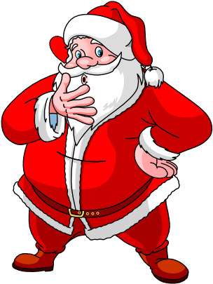Xmas And New Year Stickers Messages Sticker-2 - Santa Claus (408x408)
