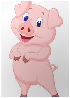 Pig Clipart Pinart 8 Pattern Cards This Little Piggy - Cartoon Pig Standing (400x400)