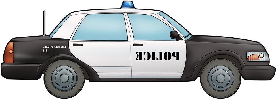 Free Police Car Clip Art - Police Car (1000x425)
