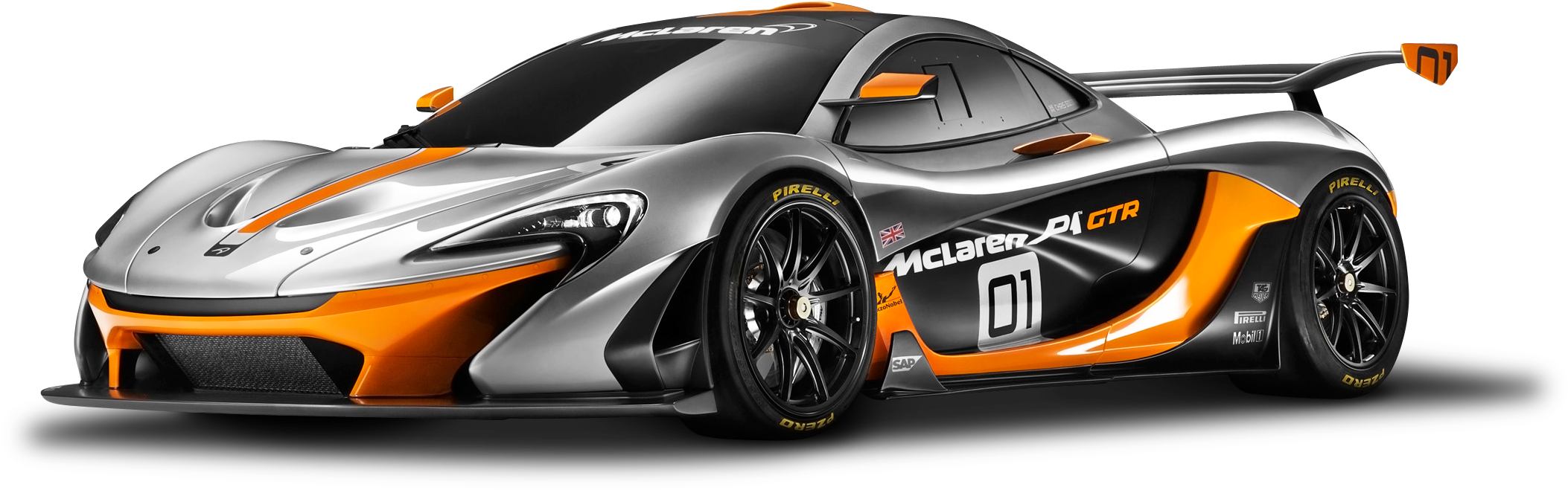 Mclaren P1 Gtr Race Car Png Image - Mclaren P1 Gtr Png (2234x772)