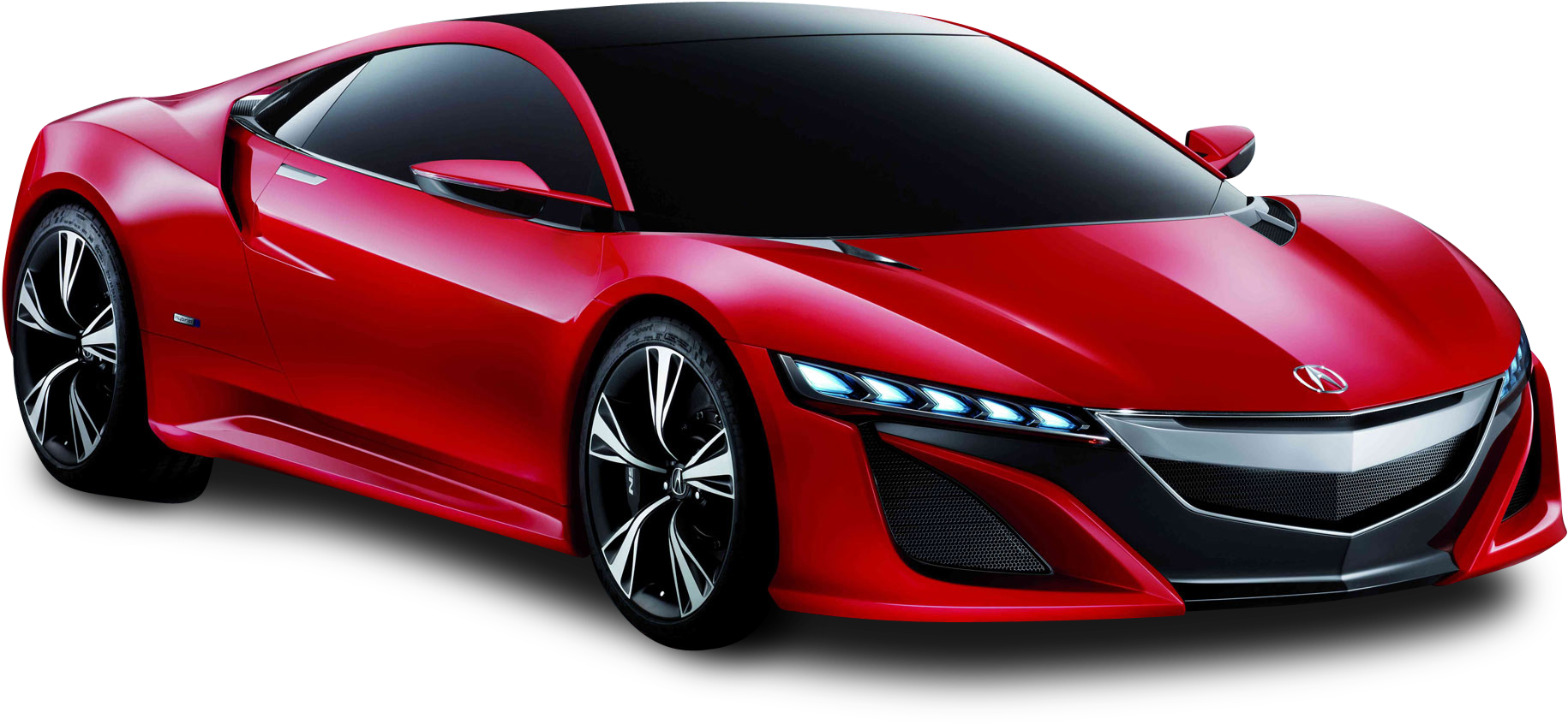 Red Acura Nsx Front View Car Png Image - Ferrari 488 Pista Price (1988x970)