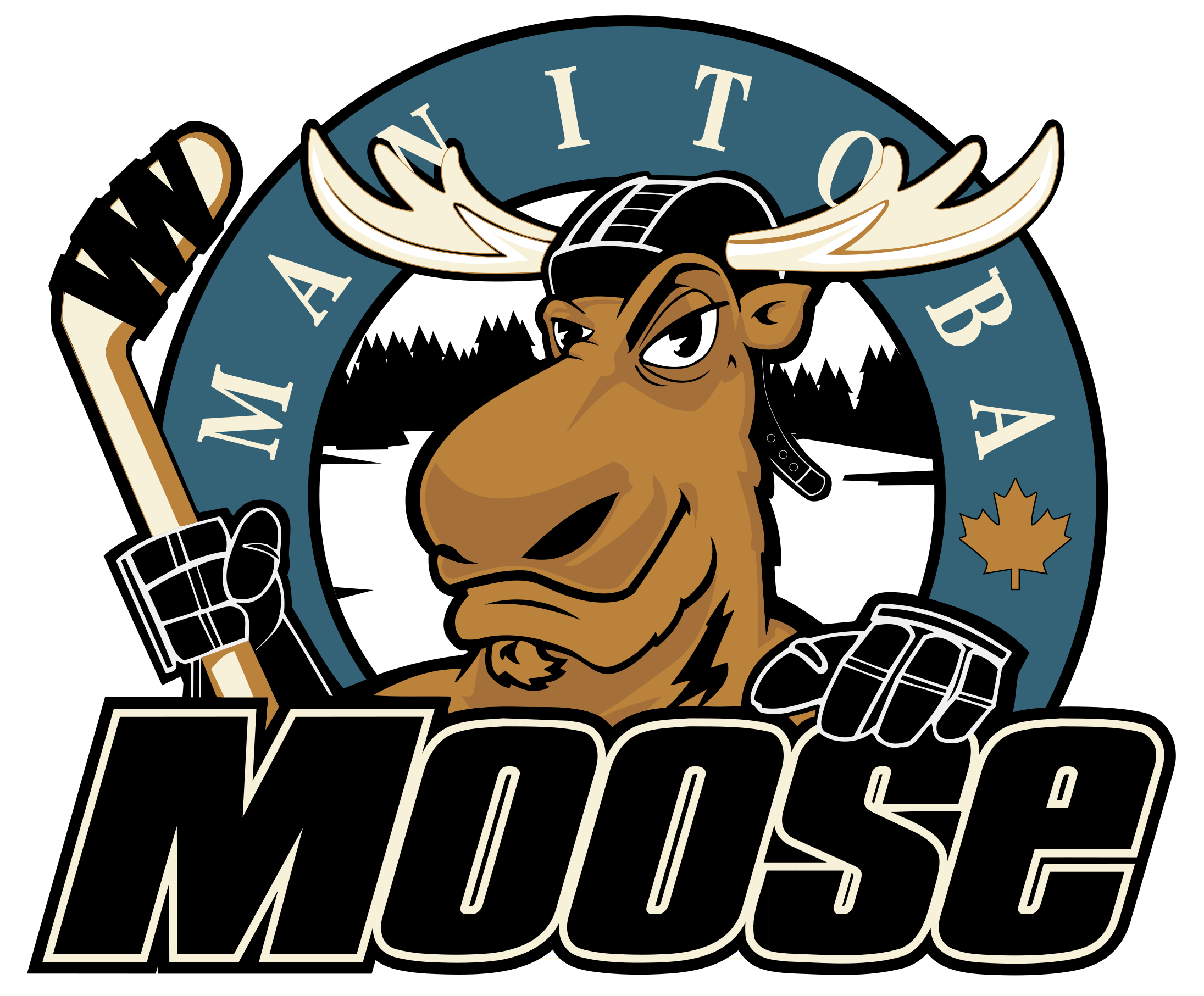 Manitoba Moose Logo Png Transparent - Manitoba Moose (2400x2400)