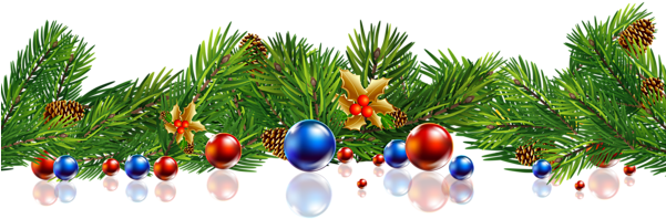 Christmas Tree - Christmas Pine Png (600x207)
