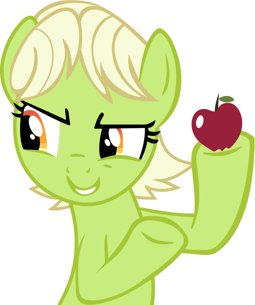 Young Granny Smith With An Apple By Frownfactory - Mlp Granny Smith Young (817x978)