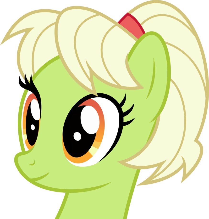 Mlp Fim Younger Granny Smith Vector By Luckreza8 - Cartoon (874x915)