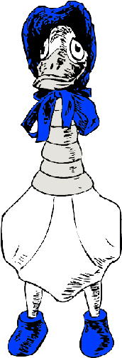 Goose, Goosey, Granny, Bonnet, Animal, Bird - Granny Goose (250x500)