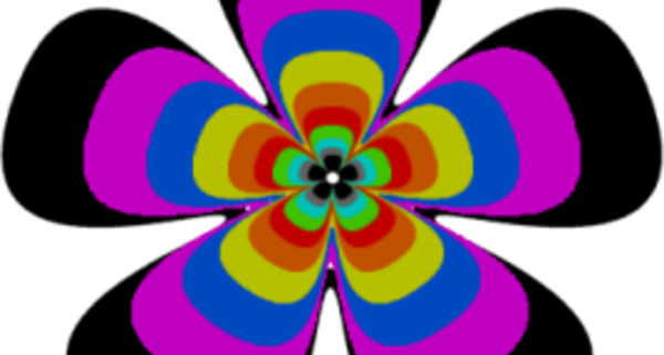 Oh What A Night - Clipart Hippie Flower (600x321)