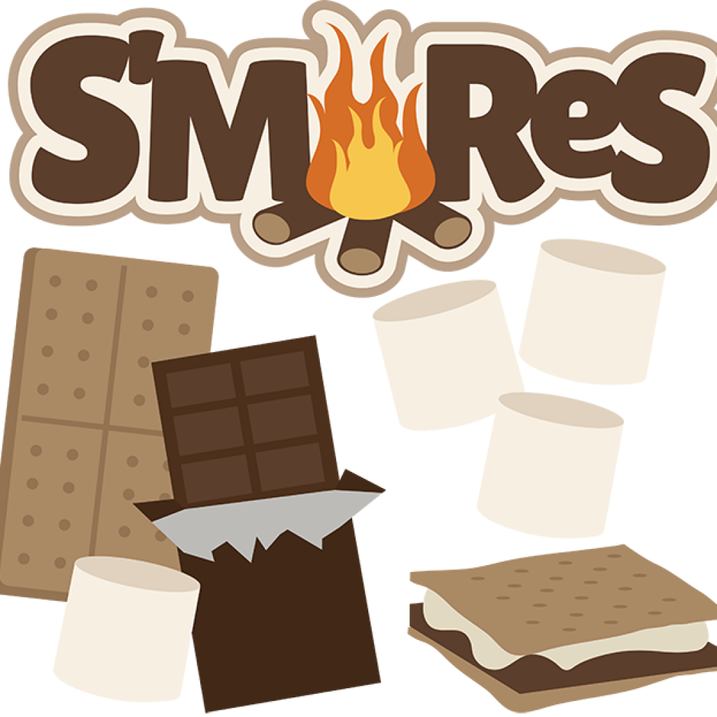 Smores Clipart Svg Files For Scrapbooking Cuttable - S Mores Campfire Clipart (1024x1024)