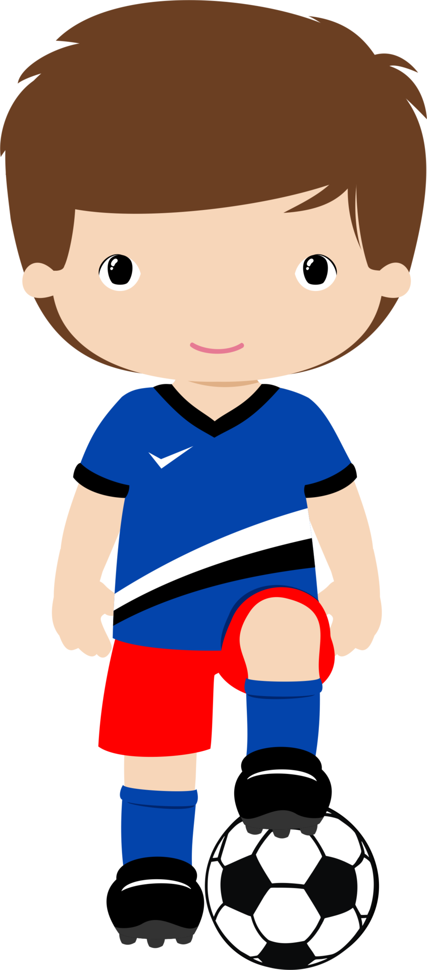 Misc Clipart Children's - Boneco Jogador De Futebol Png (846x1920)